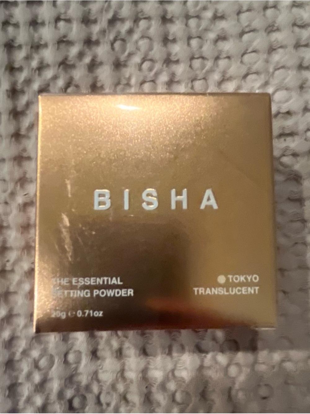 ISH Translucent Setting Powder Compact - Gold Finish